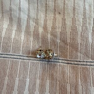 Gold and Silver Filigree Stud Earrings